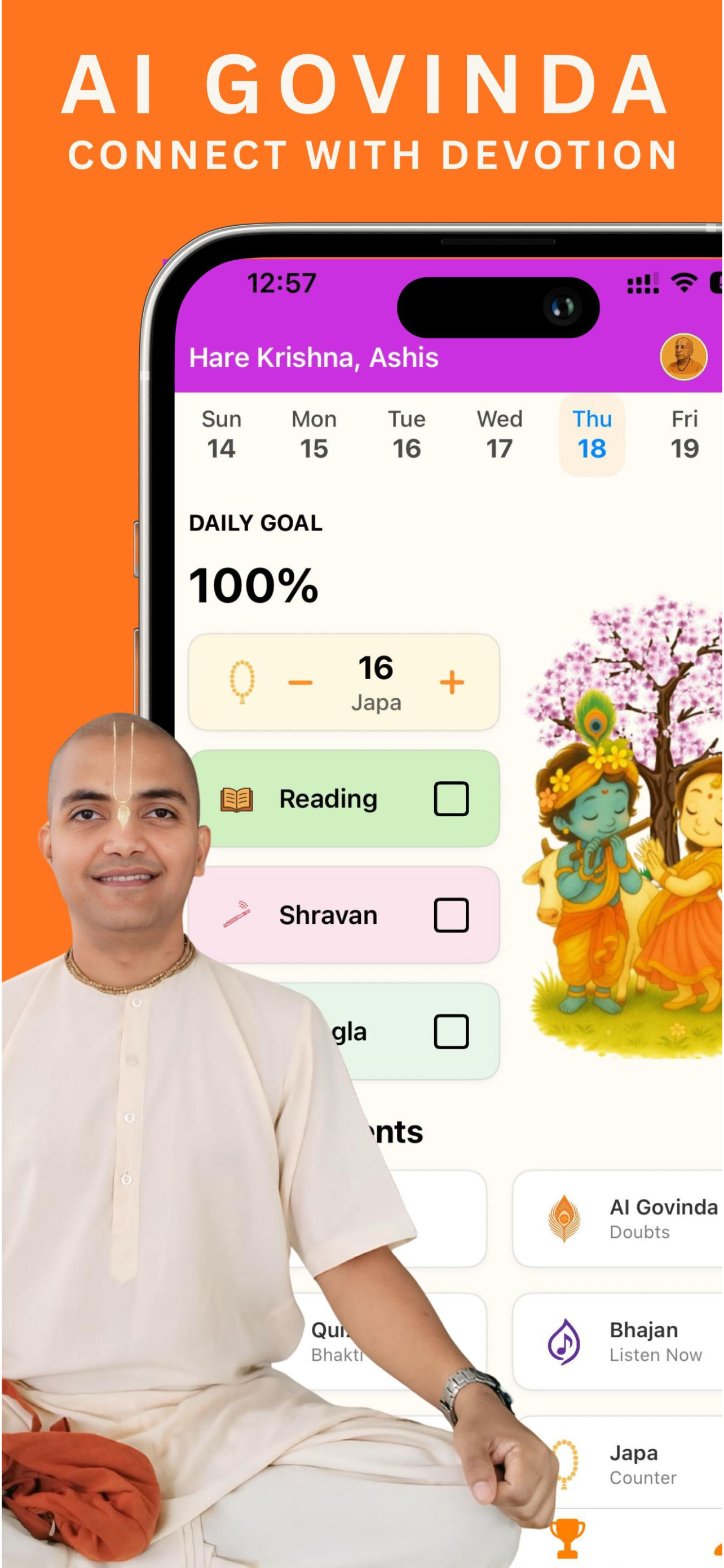 AI Govinda Main Dashboard